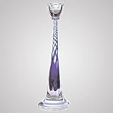 Czech Glass Tall Candle Holder