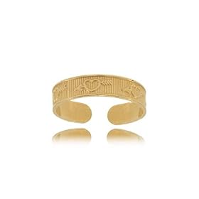 Toe Ring 14K Gold Hearts W  Arrows Ladies Adjustable by 