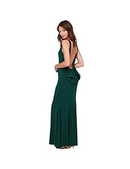 Polyester Flared-Skirt Open-Back Sleeveless Evening Dress/Prom Dress/Wedding Party Dress/Maxi Dress 