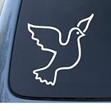 DOVE - Car, Truck, Notebook, Vinyl Decal Sticker #1240 | Vinyl Color: White