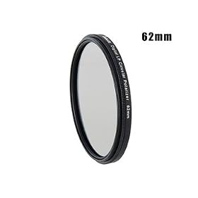 Emolux Professional Ultra-slim 62mm Polarized DLP CPL Filter Lens (Black) + Worldwide free shiping