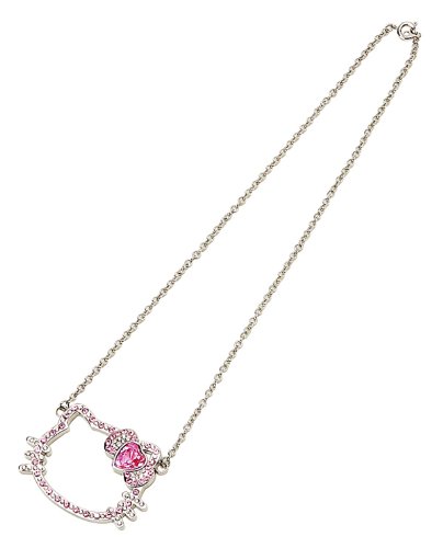 Hello Kitty Rhinestone Necklace for Girls and Women