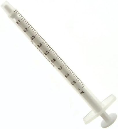 3 Pack of 1/5 TSP 1 ML 1 CC Syringes w/o needle.