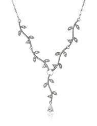 Nina Gillian Delicate Floral Cubic Zirconia Articulated Statement Necklace, 15"
