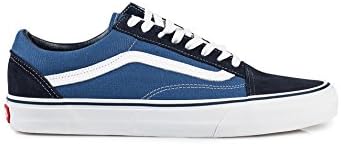 VANS Men's Old Skool Navy Size EU 42 textile. inside of textile. rubber outsole.