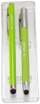 iPearl High-Quality Retail Dual-pack Capacitive Stylus for All Devices with Touch Screen (like iPod Touch, iPad, iPad Mini, iPhone, Kindle Fire, Nook Color Tablet, cellphones) (GREEN)