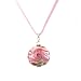Murano Glass Pendant - Rose Pink