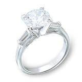 Women's 2/3 Stones Style Clear Cubic Zirconia Rhodium Ring, Size: 4-10