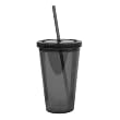 Eco To Go Cold Drink Tumbler - Double Wall -16oz. Capacity - Smoke