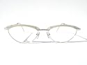 8031 Silver & Clear-Gray Oval/Cat Eye KOURE EYEGLASSES / Eyeglass Frames / Womens and Mens Glasses / New in Box with Cleaning Cloth and Lens Size Fitter