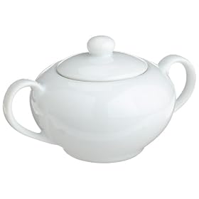 10 Strawberry Street Classic White Sugar Bowl by 10 Strawberry Street