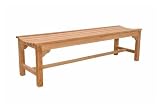 Outdoor Living : Anderson Teak BH-067B Hampton 3-Seater Backless Bench (Natural)