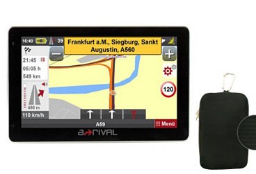 a-rival NAV-XEO50 Europa, 12,8 cm (5 Zoll), TMC, mit Tasche