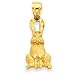 14K Diamond-Cut Rabbit Pendant - USPS Priority Mail by Dec 24th