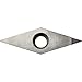 Kyocera VCMT 15152 KPD010 Grade PCD, 35 Degree Diamond, Positive Rake Angle, Neutral Turning Insert for Light Interruption in Non-Ferrous Metal and Heat-Resistant Alloy (1 Piece)