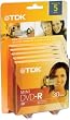 TDK - 5 x DVD-R (8cm) - 1.4 GB ( 30min ) 2x - jewel case - storage media