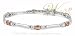 STUDIO 925: *MICHELLE CHAMPAGNE CZ TRIPLET BRACELET*