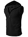 H2H Mens Fashion Slim Fit Lightweight Sleeveless Hoodies