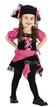 Toddler Pink Punk Pirate Costume