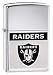 Sporting Goods : Oakland Raiders NFL Brushed Chrome Lighter by Zippo