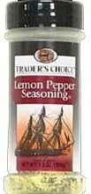 Traders Choice Lemon Pepper - 3.5 oz. jar, 12 per case