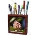 Lee Hiller Photography Hot Springs National Park Flowers - Southern Magnolia Blushing Seeds Bursting from Pod - Tile Pen Holders-5 inch tile pen holder