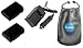 ValuePack (2 Count): Digital Replacement Battery PLUS Mini Battery Travel Charger for Specific Digital Camera and Camcorder Models / Compatible with PENTAX D-LI90, 645, 645D, K-7 Charges with Intelligent Charge Technology - Includes Car Adapter, TWO Batteries and ONE Leatherette Camera / Lens Accessories Pouch