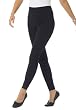 Plus Size Lace Trim Stretch Leggings