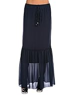 Vanille et Chocolat Falda Larga Melinda (Azul Marino)