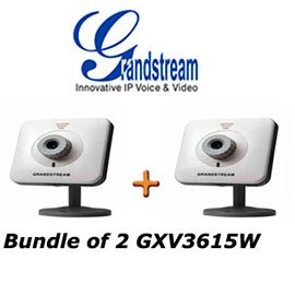 Bundle 2 pieces Grandstream GXV3615W WiFi Cube IP Camera