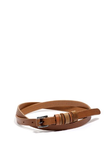 ESPRIT Collection Damen G&uuml;rtel  A47201, Gr. 80, Braun (cognac brown 210) Preisvergleich