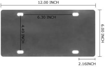 6" X 12" Top Quality Merry Christmas and a Happy New Year Metal License Plate for Car Front License Plate Decorative