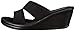 Skechers Cali Women's Rumblers 2 Strap Slide Wedge Sandal,Black,9 M US