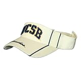 UC Santa Barbara Gauchos Adjustable UCSB Mesh Visor - White NCAA Hats