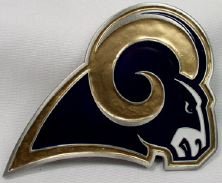 St Louis Rams Enamel Pewter Buckle, NFL Football Buckle