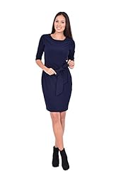 Polyester/Spandex Round Neck Party Dress/Mini Dress  With a Ribbon 