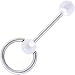UV Clear DOORKNOCKER Barbell Tongue Ring