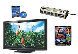 panasonic tc p50c1 hdtv high performance hook up kit power protection calibratio  more detail click!