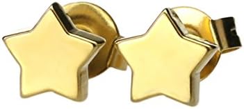 La Penderie One Pair of Stainless Steel Fashion Earring Studs with Lovely Design - Young and Cool - Multiple Selectable Pattern, Design - Great Gift - With Free Gift Box