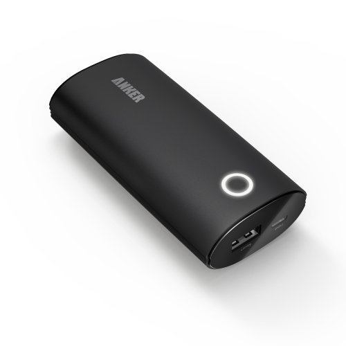 Anker 2nd Generation Astro 6400mAh External Battery Pack with PowerIQ Technology - Retail Packaging - Black Color: Black PC, Personal Computer