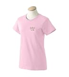 Personalized custom embroidered golf tees design on ladies t-shirt