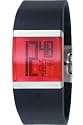 Philippe Starck - PH1098 - Montre Mixte - Quartz Digitale Rouge - Bracelet Plastique Noir