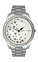 Betsey Johnson Women's Aqua Doll Collection Silver-tone Bracelet Watch #BJ4163