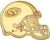 14K Gold NFL New York Jets Football Helmet Tie Tac