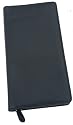 Black Leather Travel Planner Wallet - Zipped