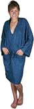 Embroidered Kimono Style Robe - Teal