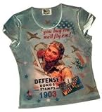 Defense Patriotic Shirt w/WWII image USA Made by FlagClothes