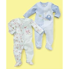 Little Me Elephant & Turtle Layette Light Blue