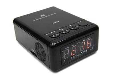SOWA MZ-12K ブラック CDラジオ 目覚まし時計 CDプレーヤーとめざまし時計が一体化