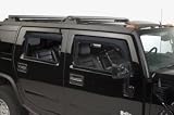 2003-2008 Hummer H2 Element tinted window visors (Set of 4)